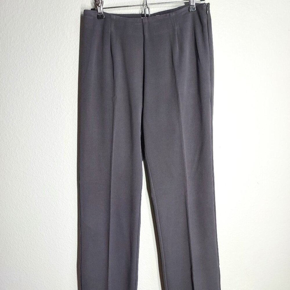 Mainbocher Pleated Women's Slacks Dress Pants - Dark Gray - Size 2
